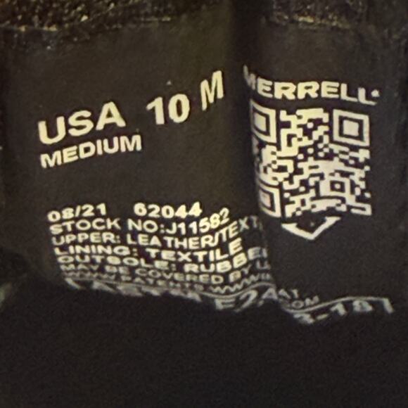 MERRELL Moab Vertex Vent Composite Safety Toe Women's Work Shoes J11582 sz 10 M - Picture 9 of 10